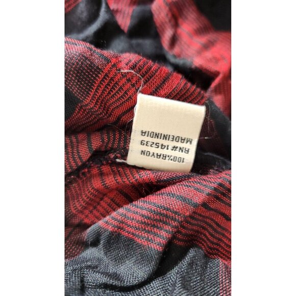 Sim & Sam Shirt Womens Small Plaid Button Down Long Sleeve Pocket Casual Top - Picture 11 of 12